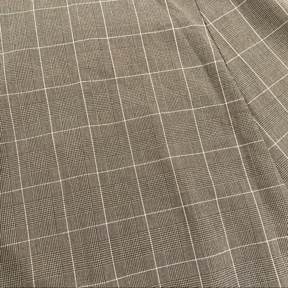 Old Navy Brown Checkered Plaid Flair Skirt With Pink Lace Hem, Juniors Size 1 - Picture 3 of 10